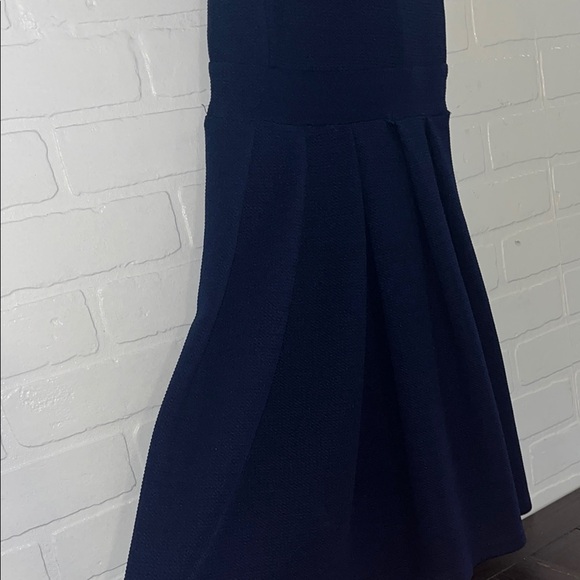 ALYA Womens Dress with Embellished Neckline Navy Blue Medium - Picture 4 of 7